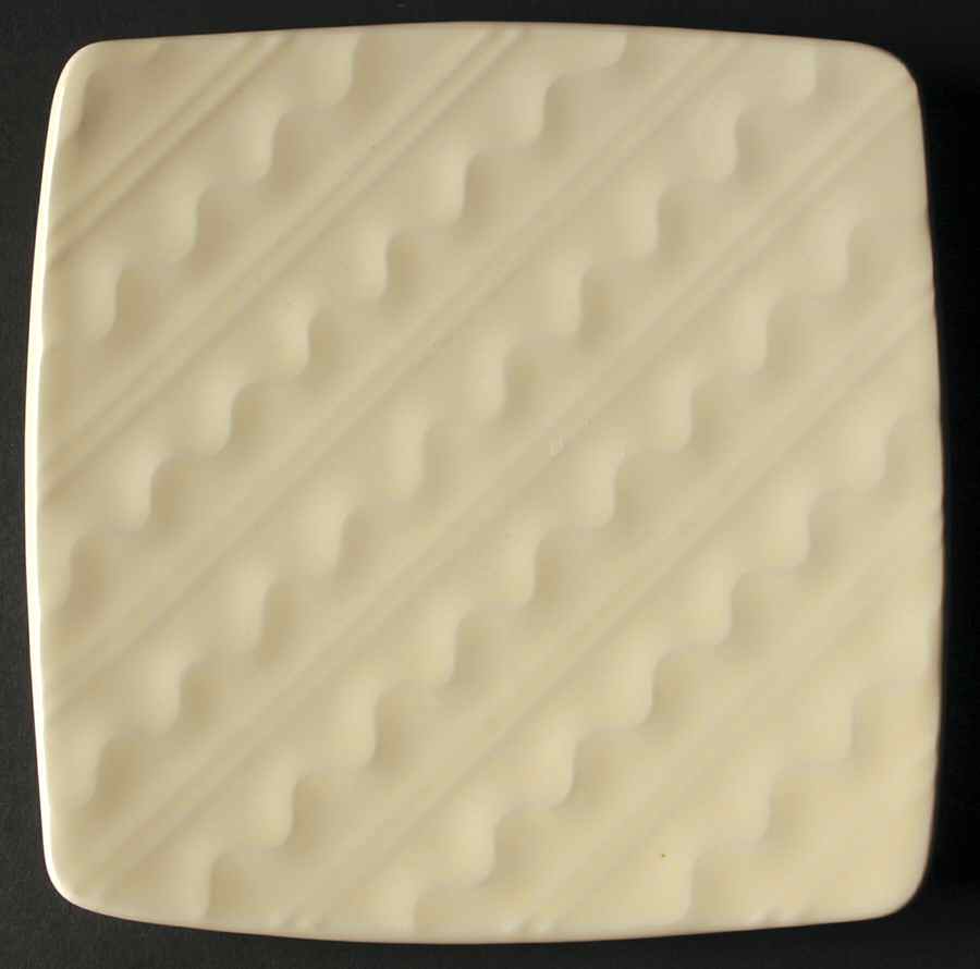 Cairo Cream Square Salad Plate by Dansk-1