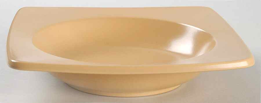 Studio Lm Gold 8" Square Soup/Pasta Bowl by Dansk-1