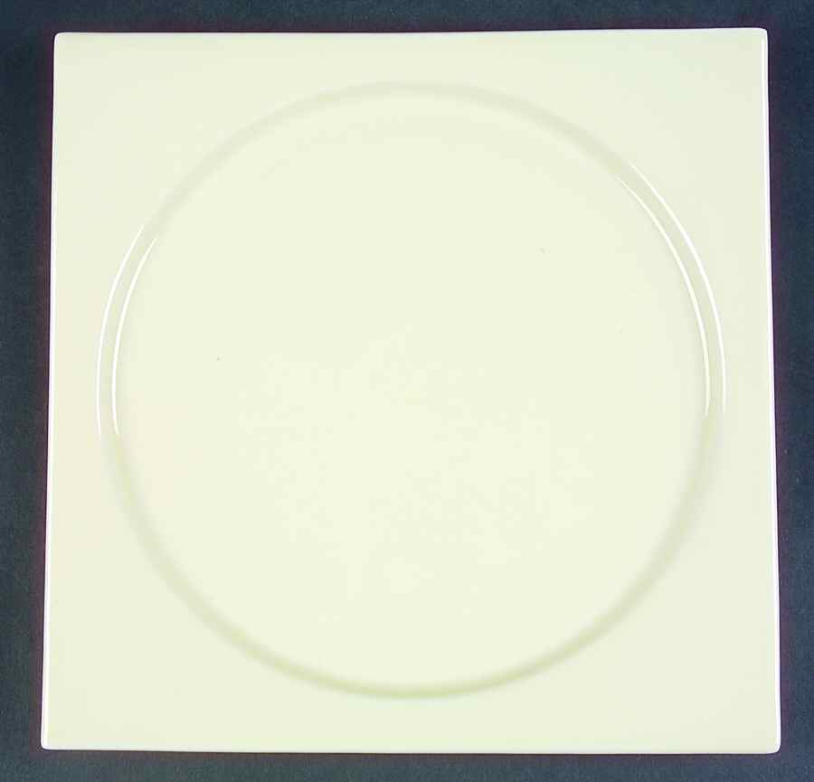 Color Spirit Vanille Square Dinner Plate by Philippe Deshoulieres-1