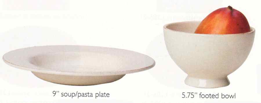 Patina Cream 9" Soup/Pasta Bowl by Danica-1