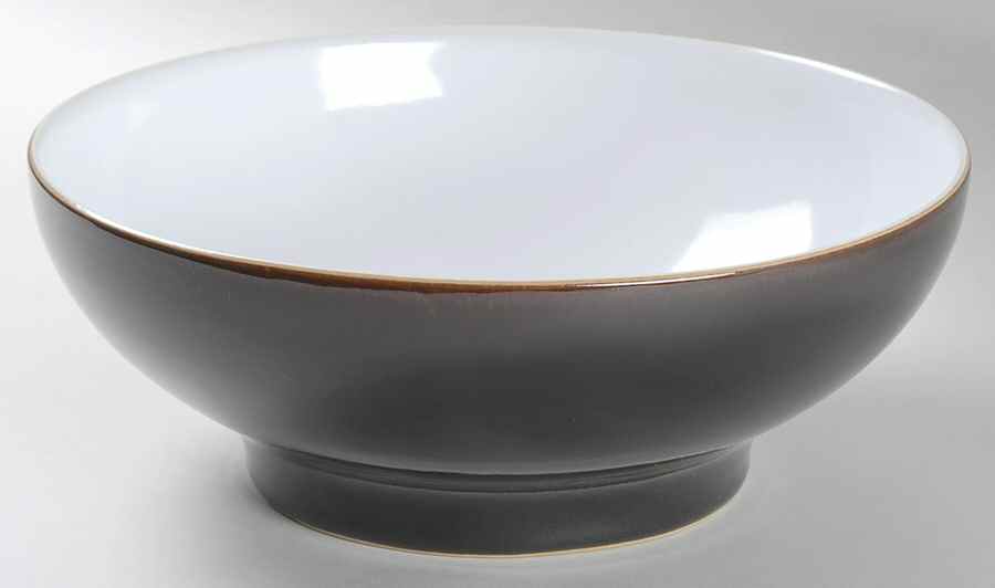 Merlot 9" Round Pedestal Serving Bowl by Denby-Langley-1