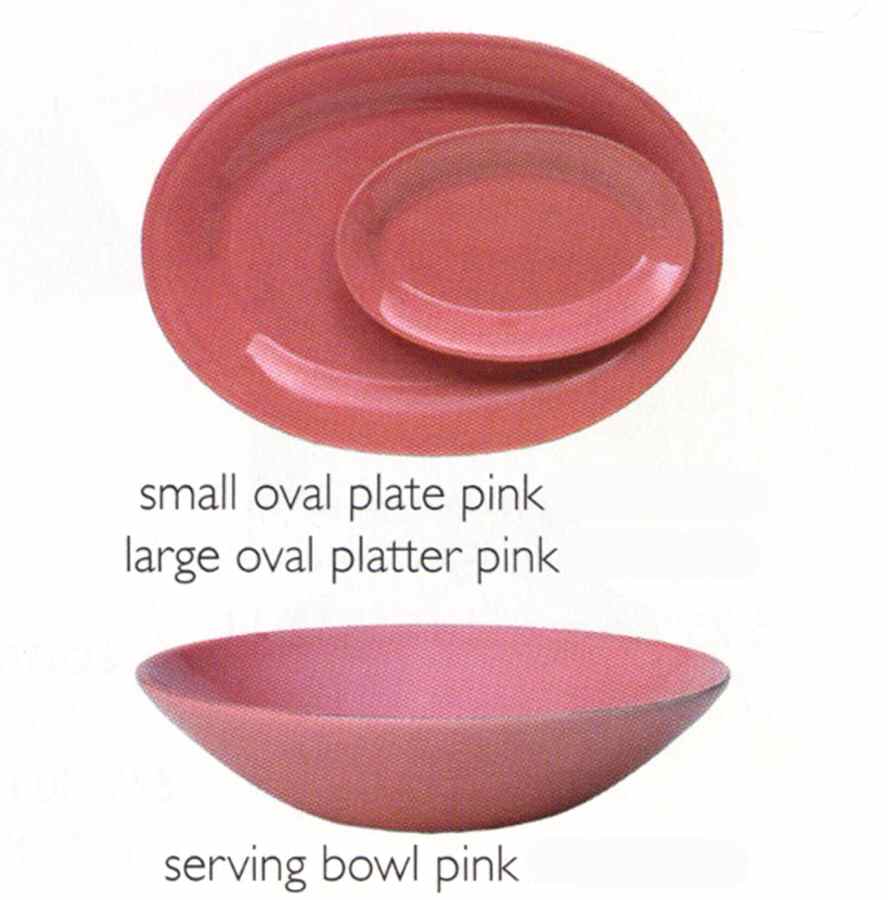 Patina Color Groups Quartz (Pinks) 10" Oval Serving Platter by Danica-1
