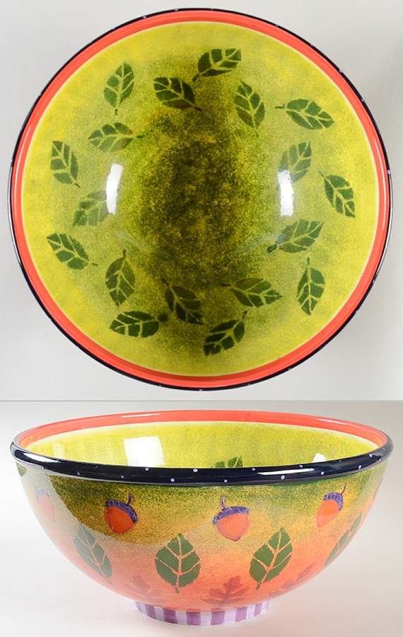 Fall 13" Large Salad Serving Bowl by Department 56-1