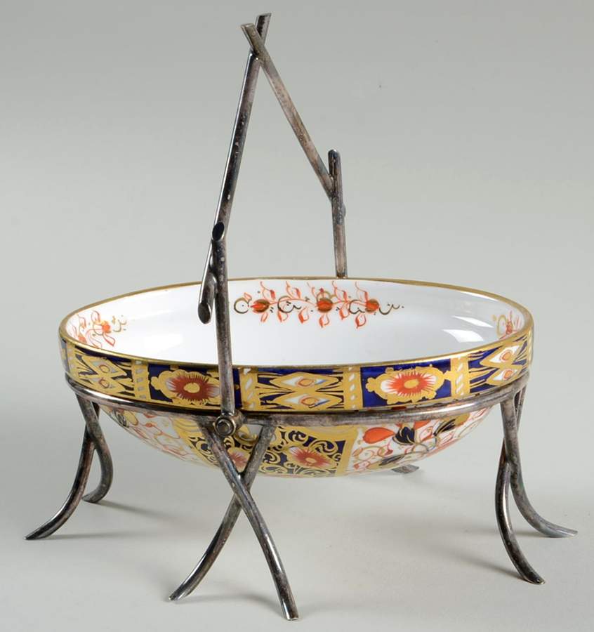 6060-1924 5" Oval Sweet Meat w/Metal Stand by Davenport-1