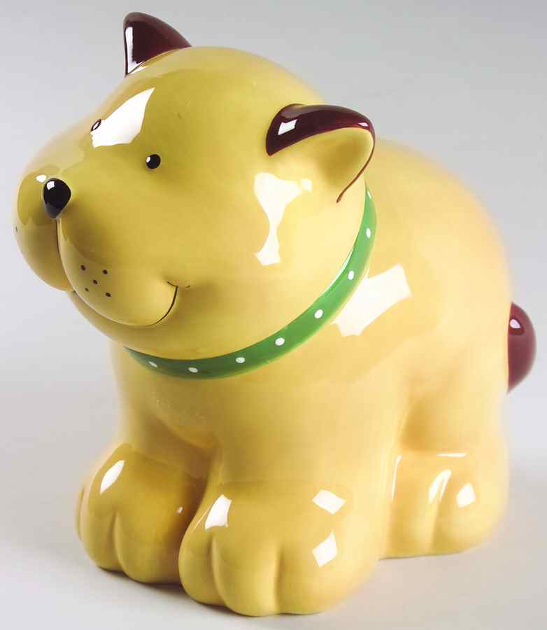 Paw Prints Cat Treats Holder/Jar & Lid by Department 56-1