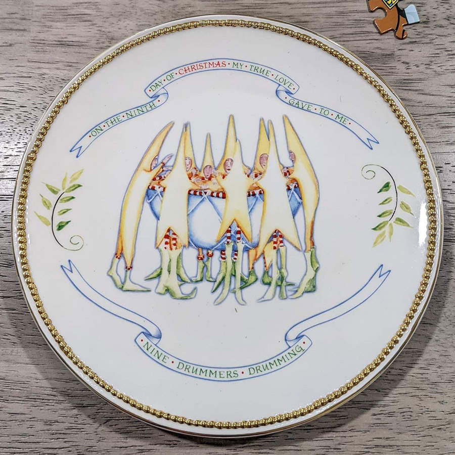 Twelve Days of Christmas Salad Plate by Department 56-1