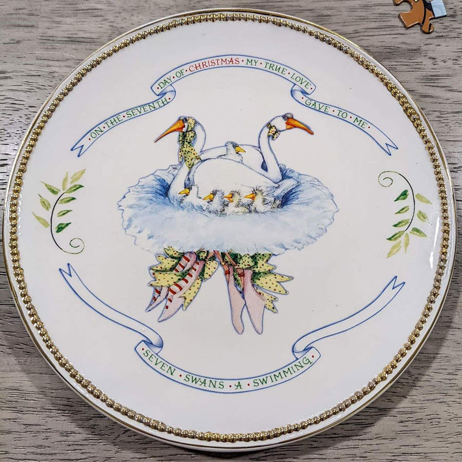 Twelve Days of Christmas Salad Plate by Department 56-1