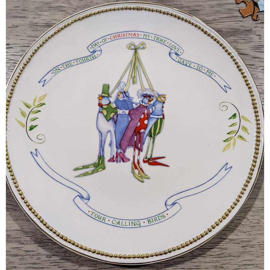 Twelve Days of Christmas Salad Plate by Department 56-1
