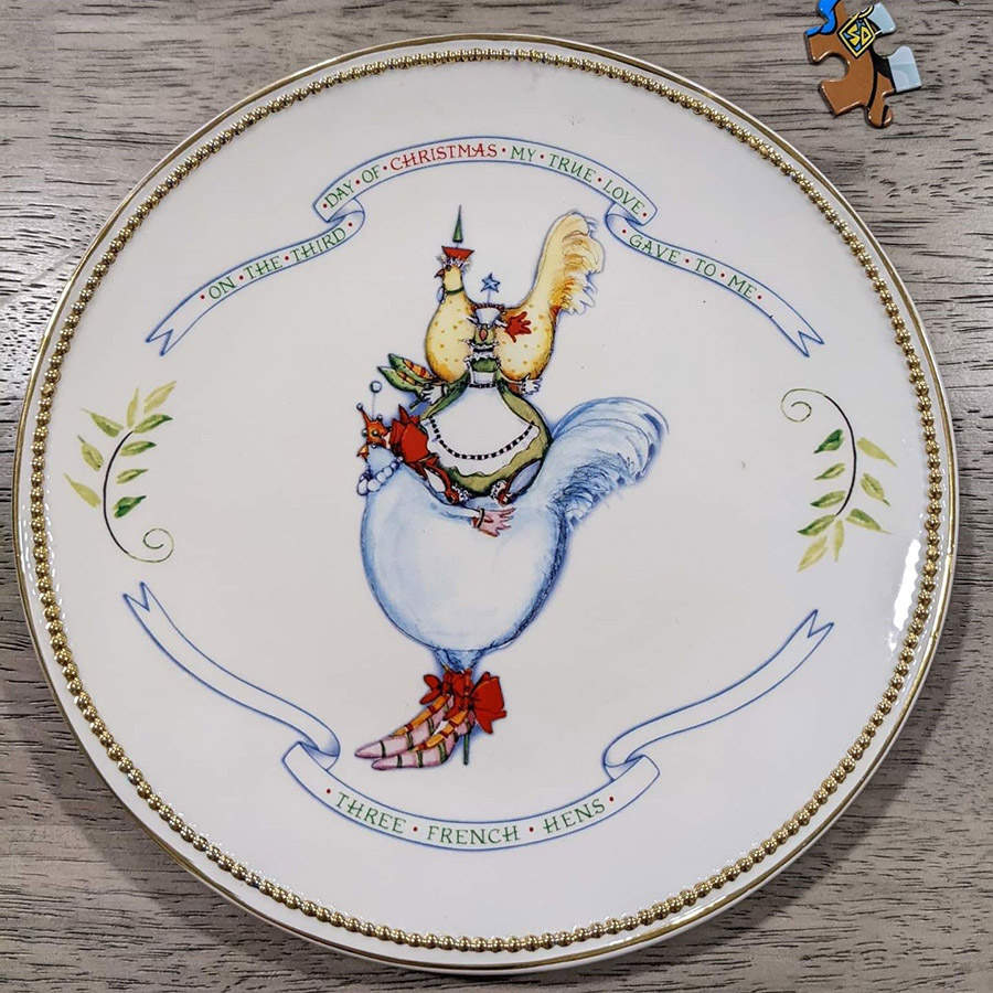 Twelve Days of Christmas Salad Plate by Department 56-1