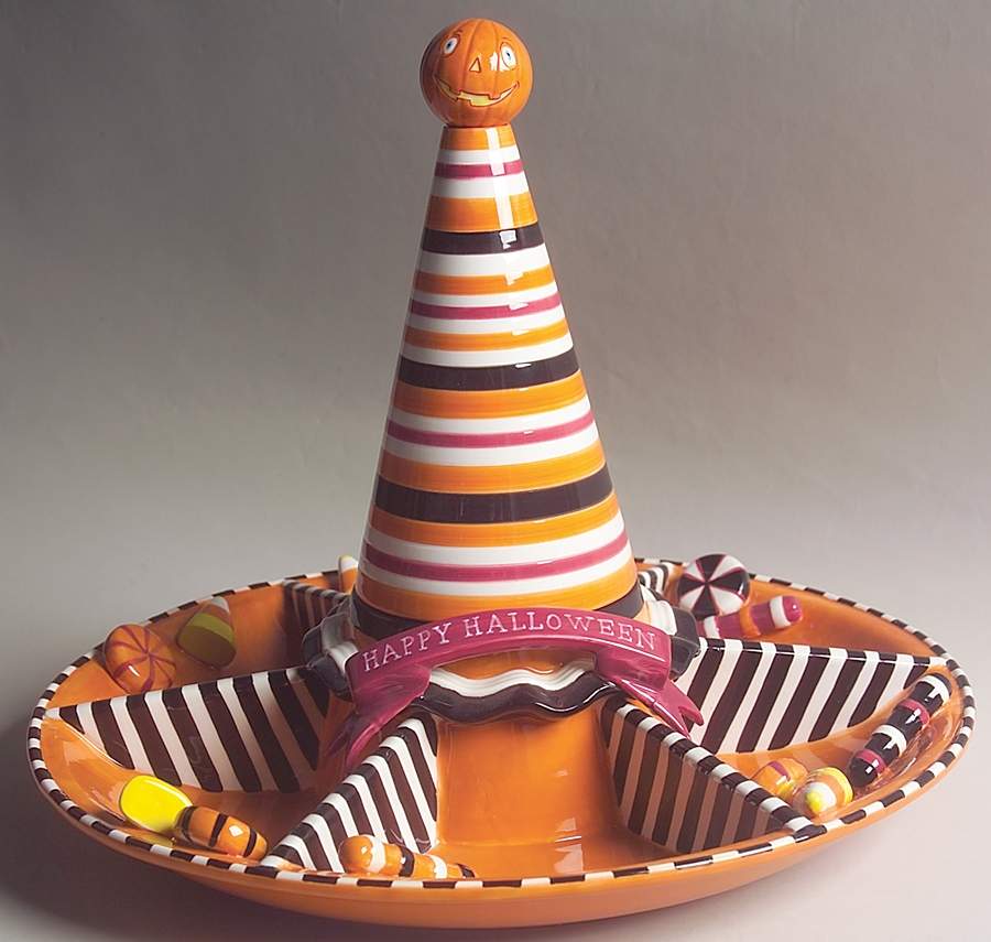Glitterville Halloween Hors D'Oeuvre Tray with Spreader by Department 56-1
