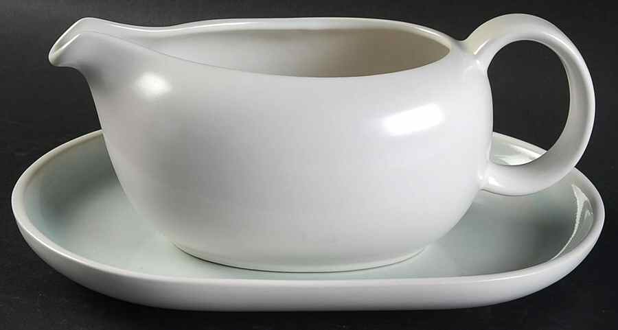 Arvada Palm Gravy Boat & Underplate by Dansk-1