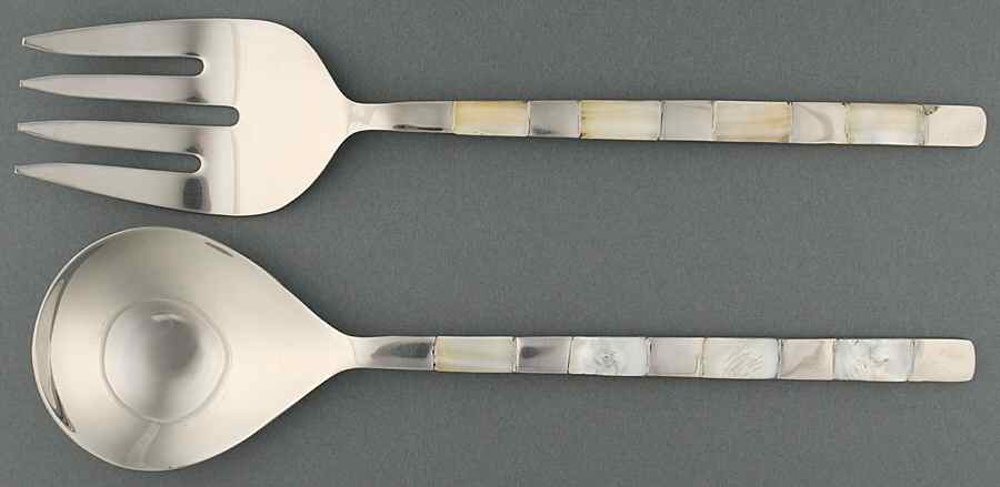 Exotic (2 Piece) Salad Set with Stainless Bowl by David Tutera-1