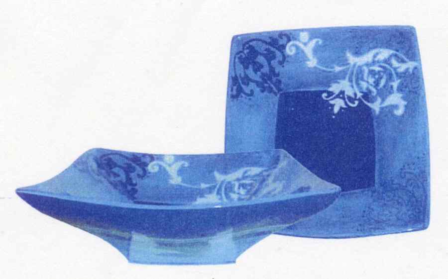 Lovely 12" Square Serving Bowl by David Tutera-1