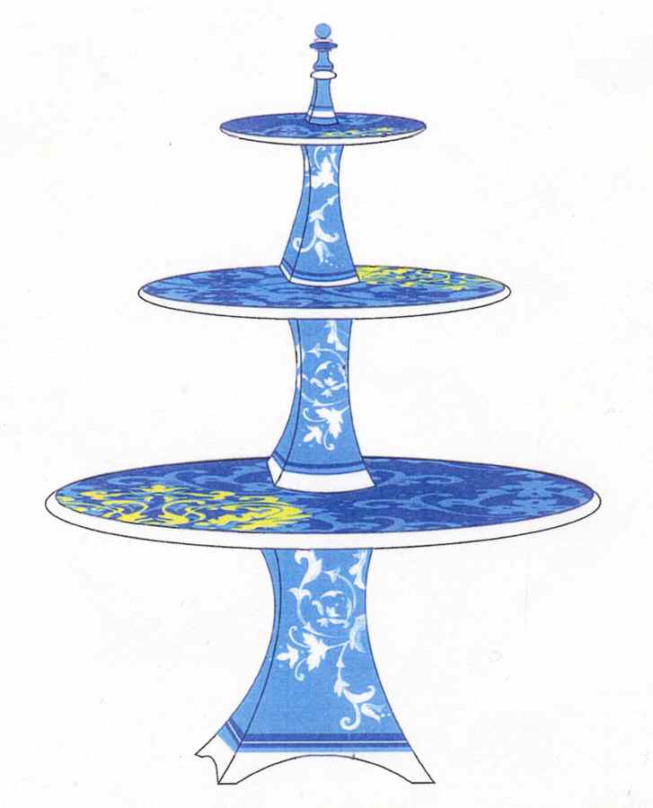 Lovely 3 Tier Serving Tray by David Tutera-1