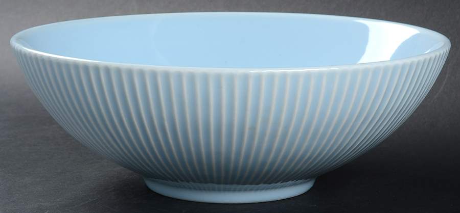 Parallax Blue 9" Round Vegetable Bowl by Dansk-1