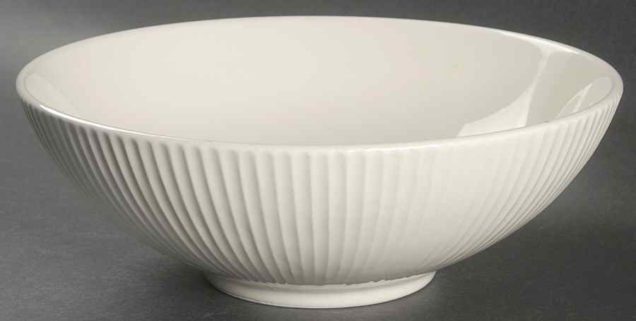 Parallax Cream 9" Round Vegetable Bowl by Dansk-1