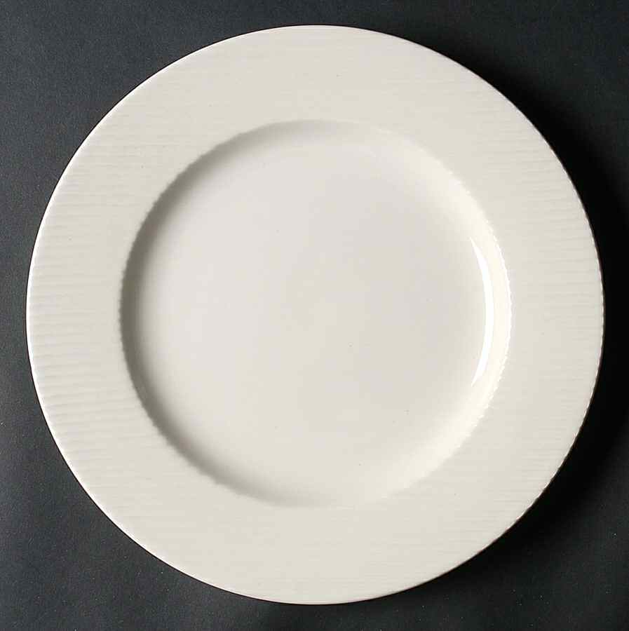 Parallax Cream Dinner Plate by Dansk-1