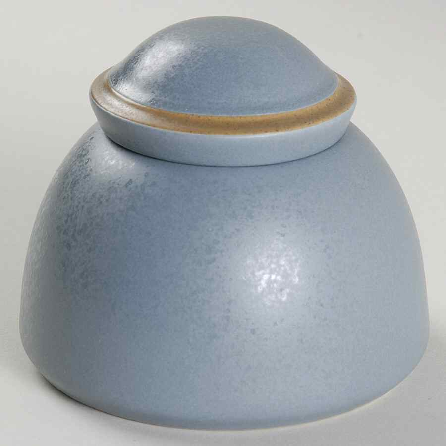 Santiago Square Blue Sugar Bowl & Lid by Dansk-1