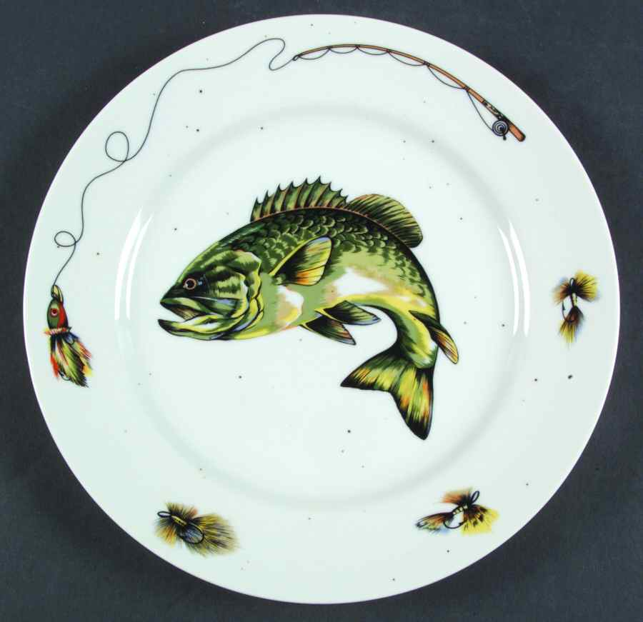 Lake Dinner Plate by Department 56-1