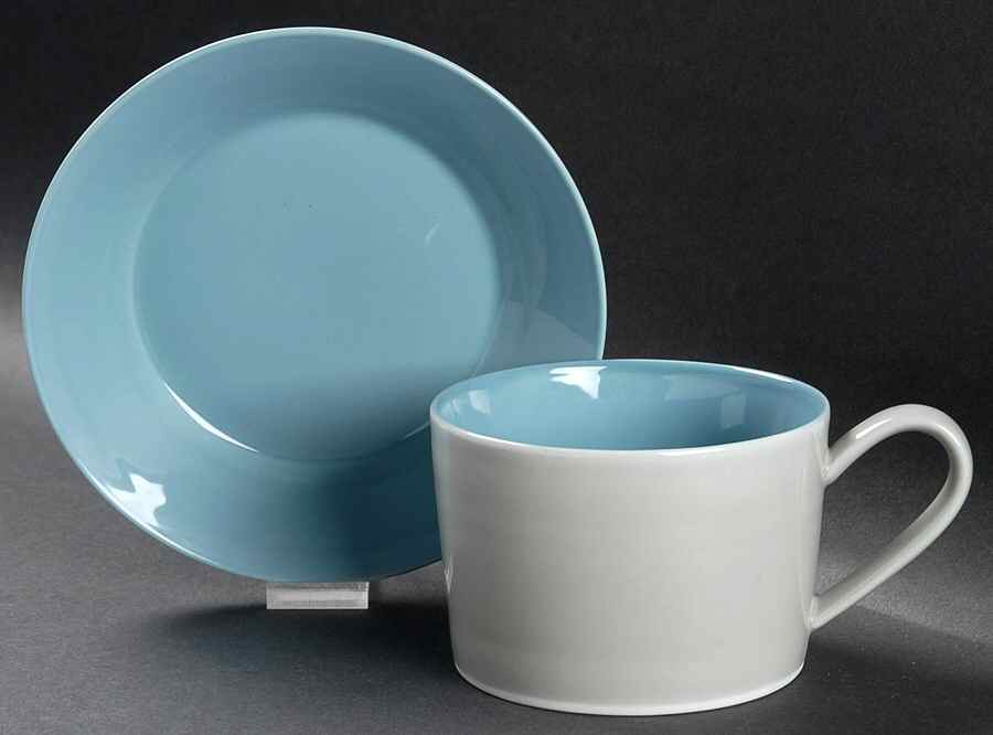 Kyra Flat Cup & Saucer Set by Dansk-1