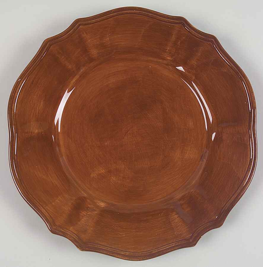 St. Remy Brown Dinner Plate by Daniel Cremieux-1