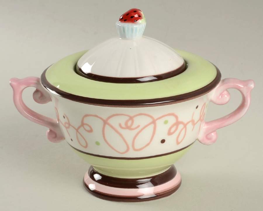 Just Desserts Sugar Bowl & Lid by Zrike-1