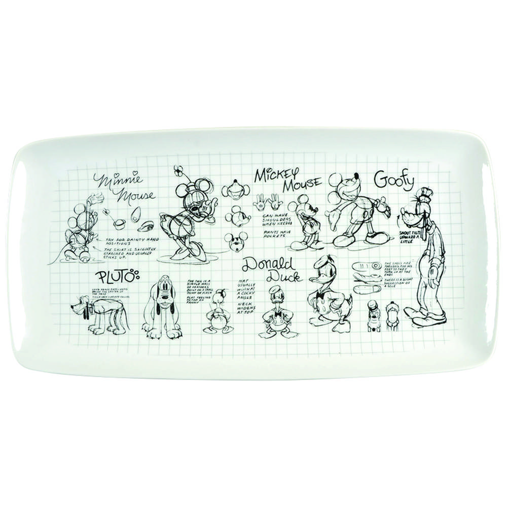 Sketch Book 13" Rectangular Serving Platter by Zrike-1