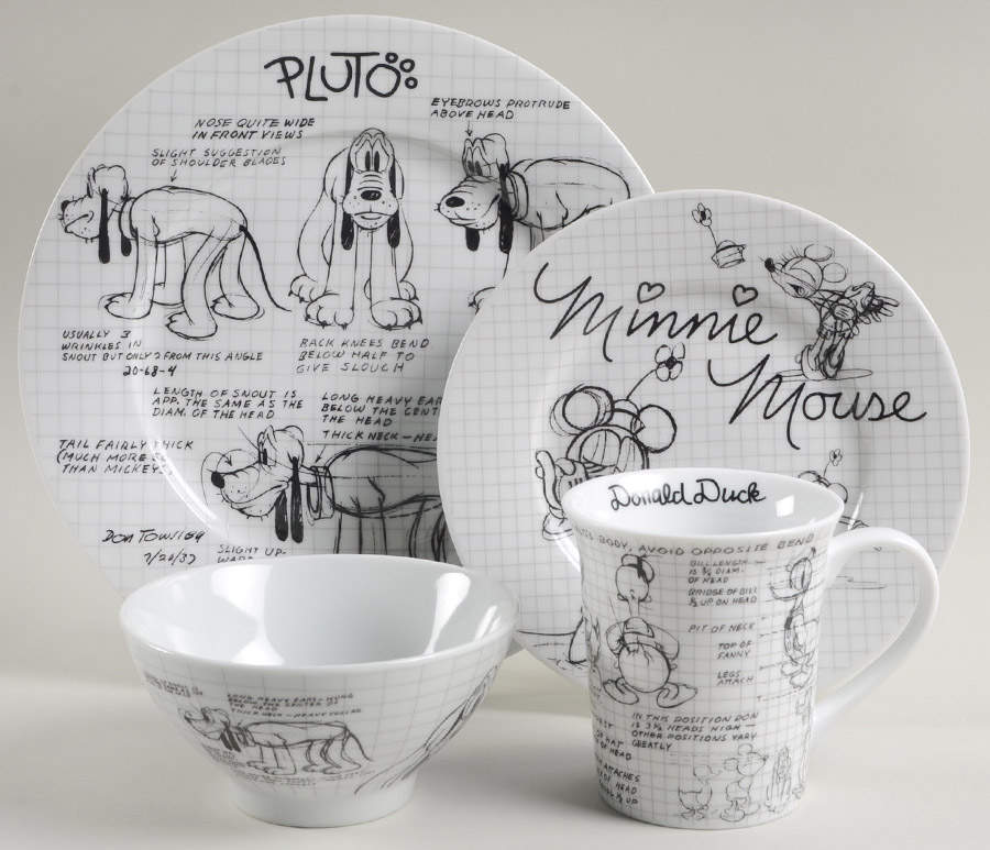 Sketch Book 4 Piece Place Setting by Zrike-1