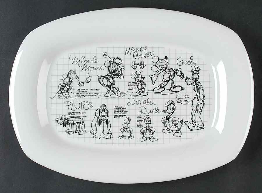 Sketch Book 13" Rectangular Serving Platter by Zrike-1