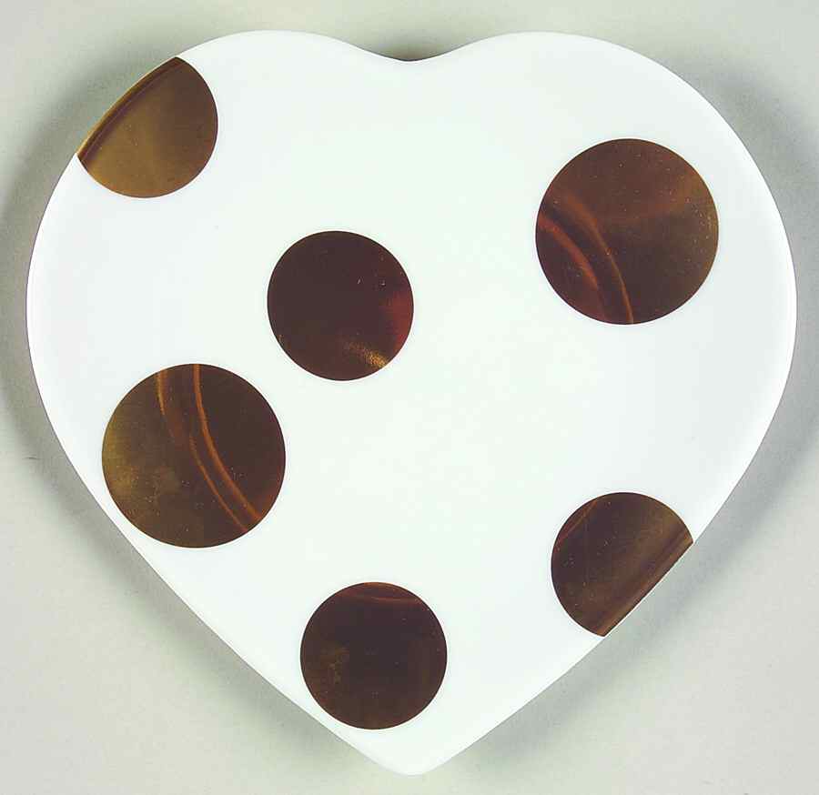 Gold Dots Dessert/Pie Plate by Philippe Deshoulieres-1