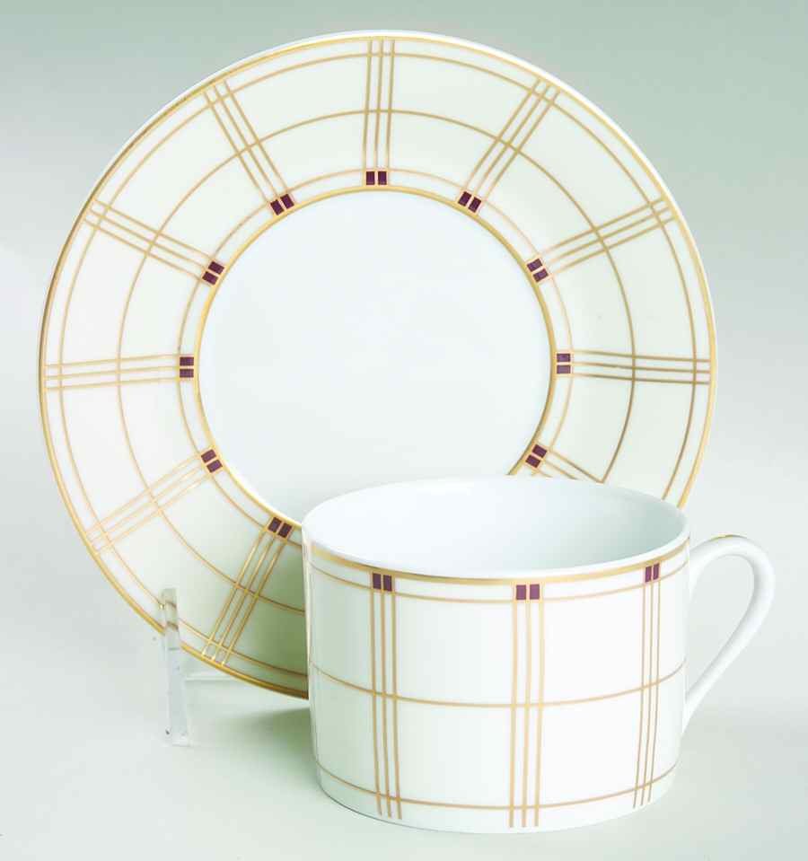 Balmoral Flat Cup & Saucer Set by Philippe Deshoulieres-1