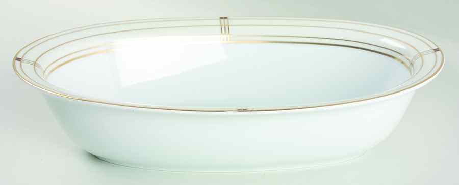 Balmoral 10" Oval Vegetable Bowl by Philippe Deshoulieres-1
