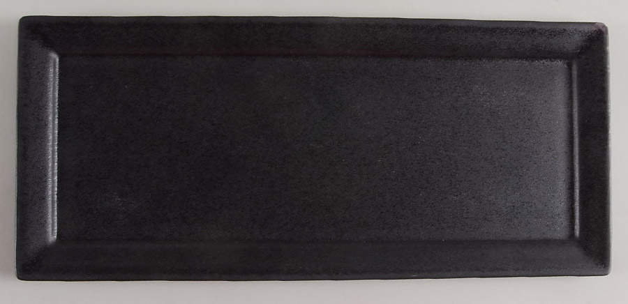 Spirit Reglisse 14" Rectangular Plate by Philippe Deshoulieres-1