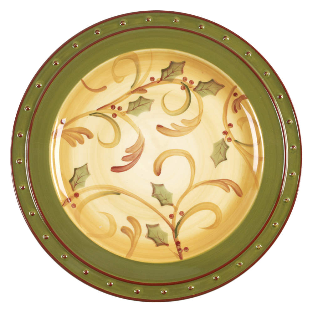 Crimson Berries 12" Chop Plate (Round Platter) by Demdaco-1