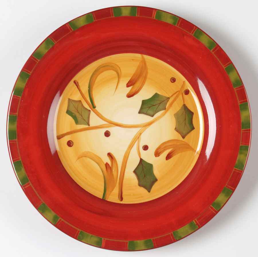Crimson Berries Salad/Dessert Plate by Demdaco-1