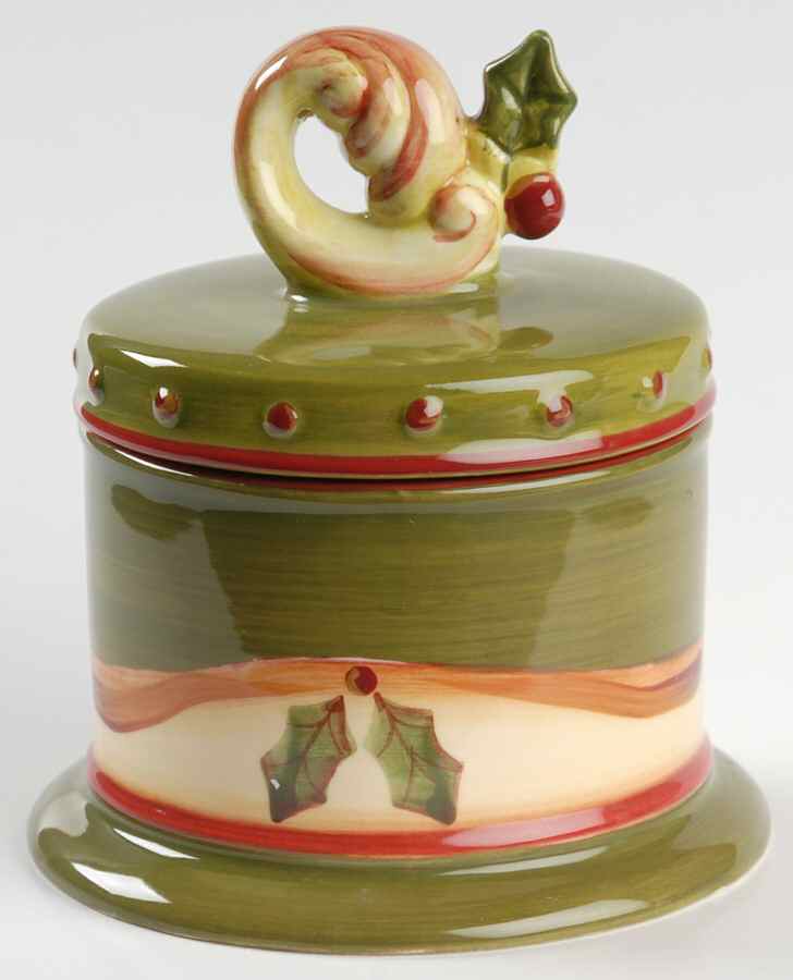 Crimson Berries Sugar Bowl & Lid by Demdaco-1