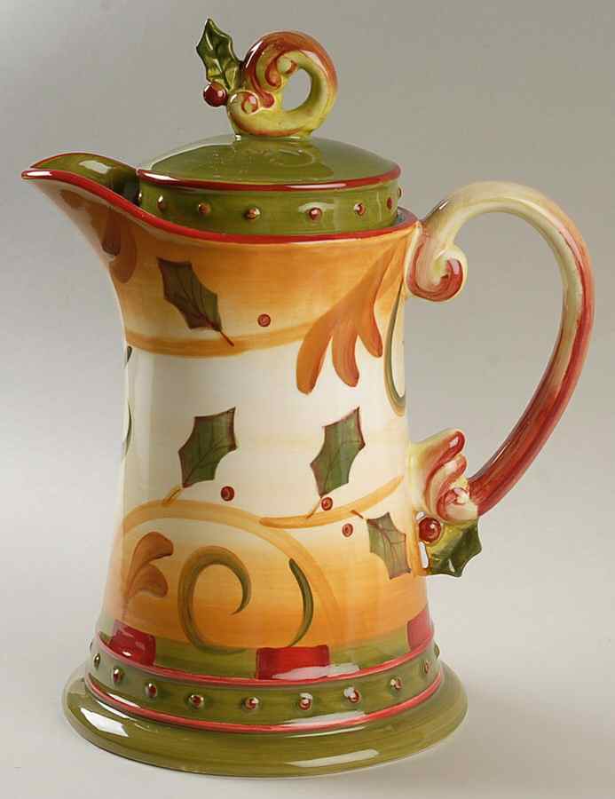 Crimson Berries Coffee Pot & Lid by Demdaco-1
