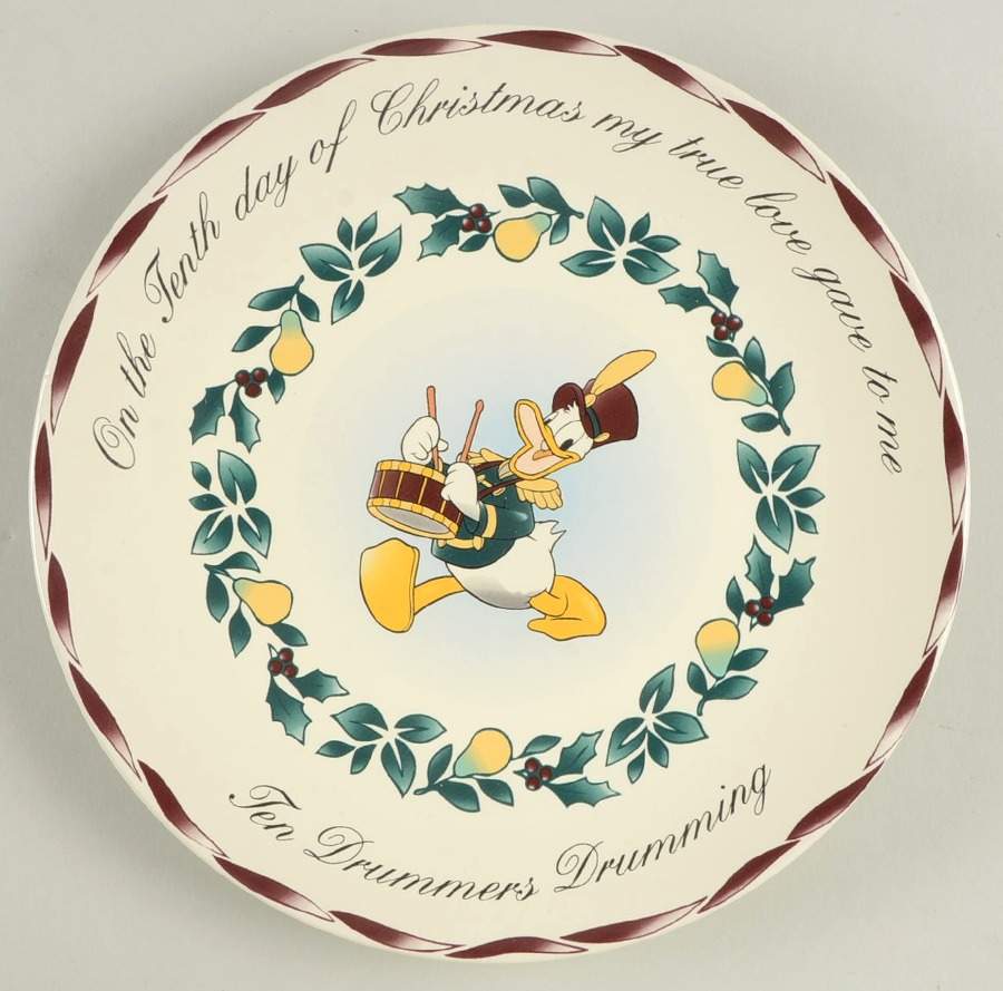Twelve Days of Christmas Salad Plate by Disney-1