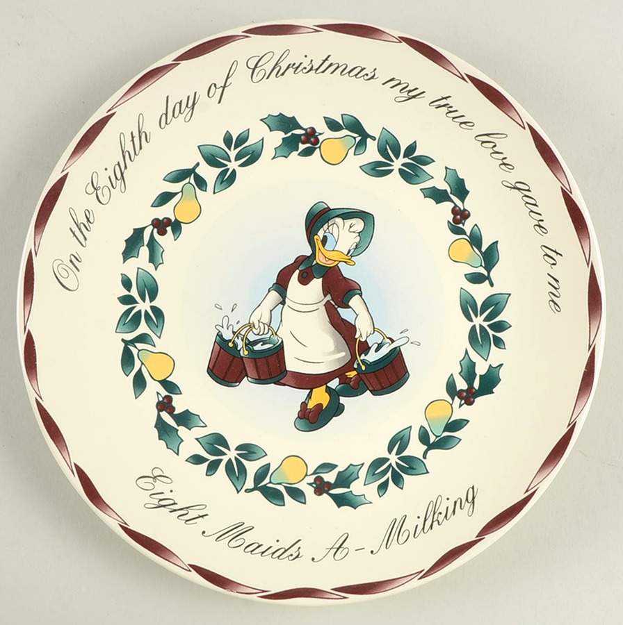 Twelve Days of Christmas Salad Plate by Disney-1