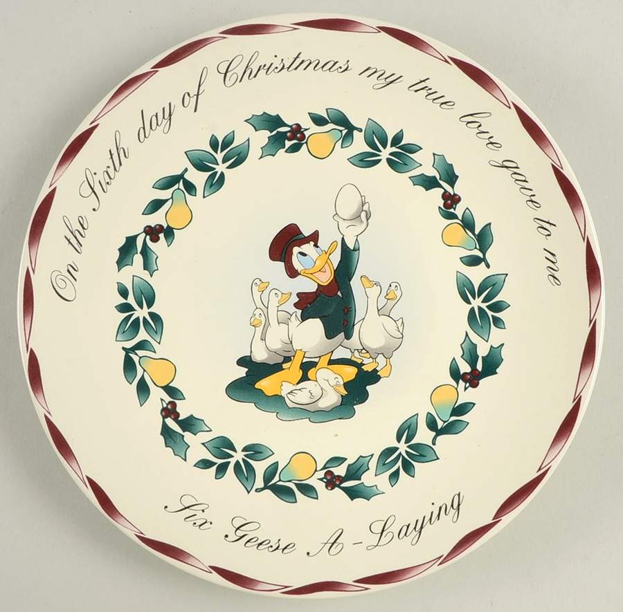 Twelve Days of Christmas Salad Plate by Disney-1