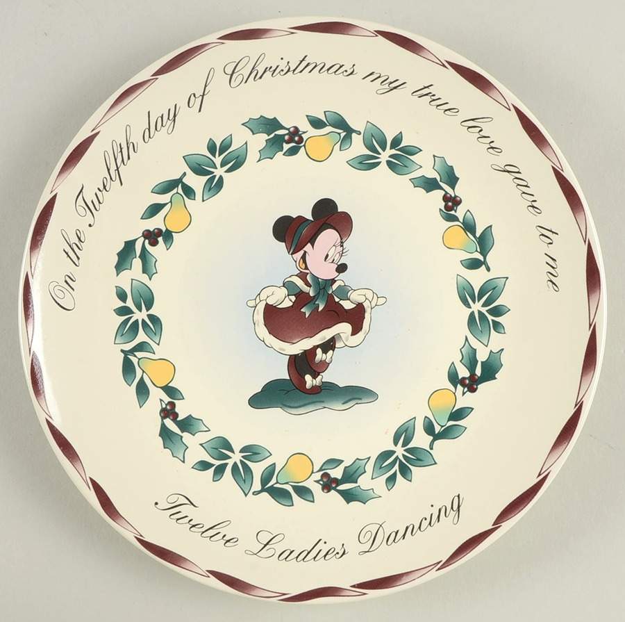 Twelve Days of Christmas Salad Plate by Disney-1