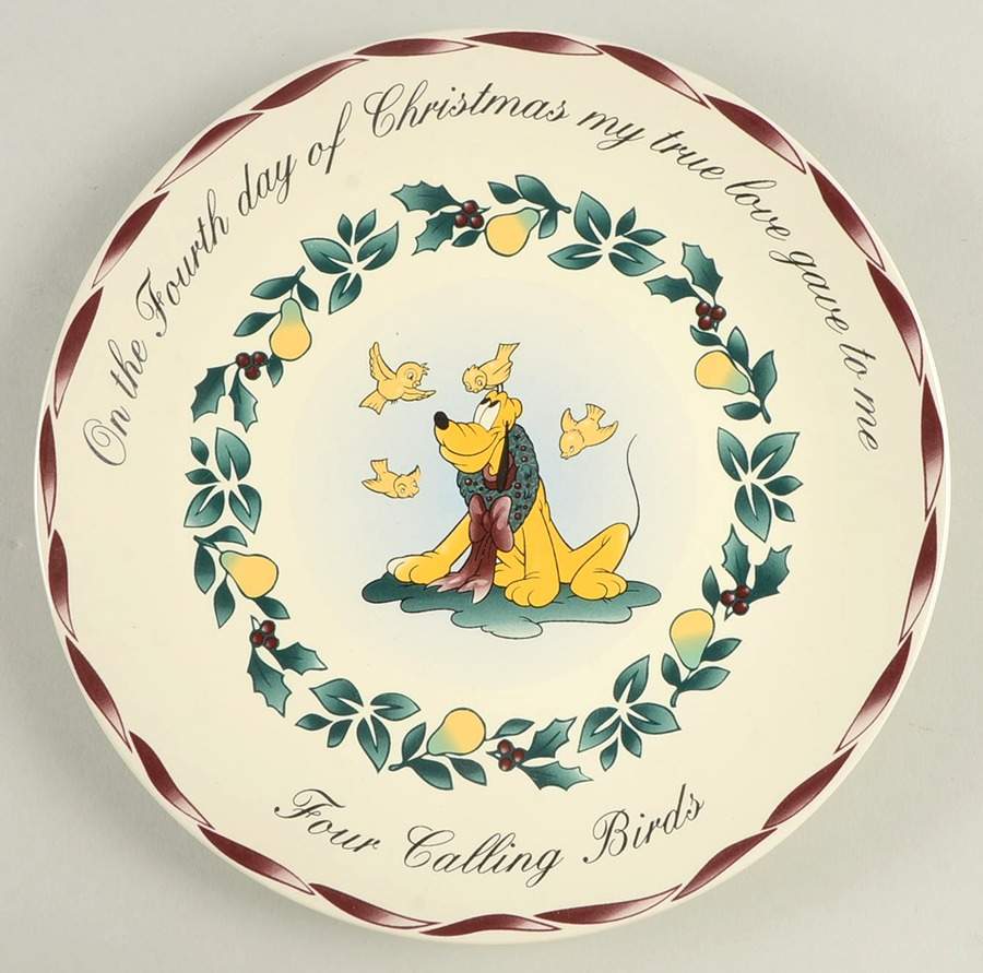 Twelve Days of Christmas Salad Plate by Disney-1