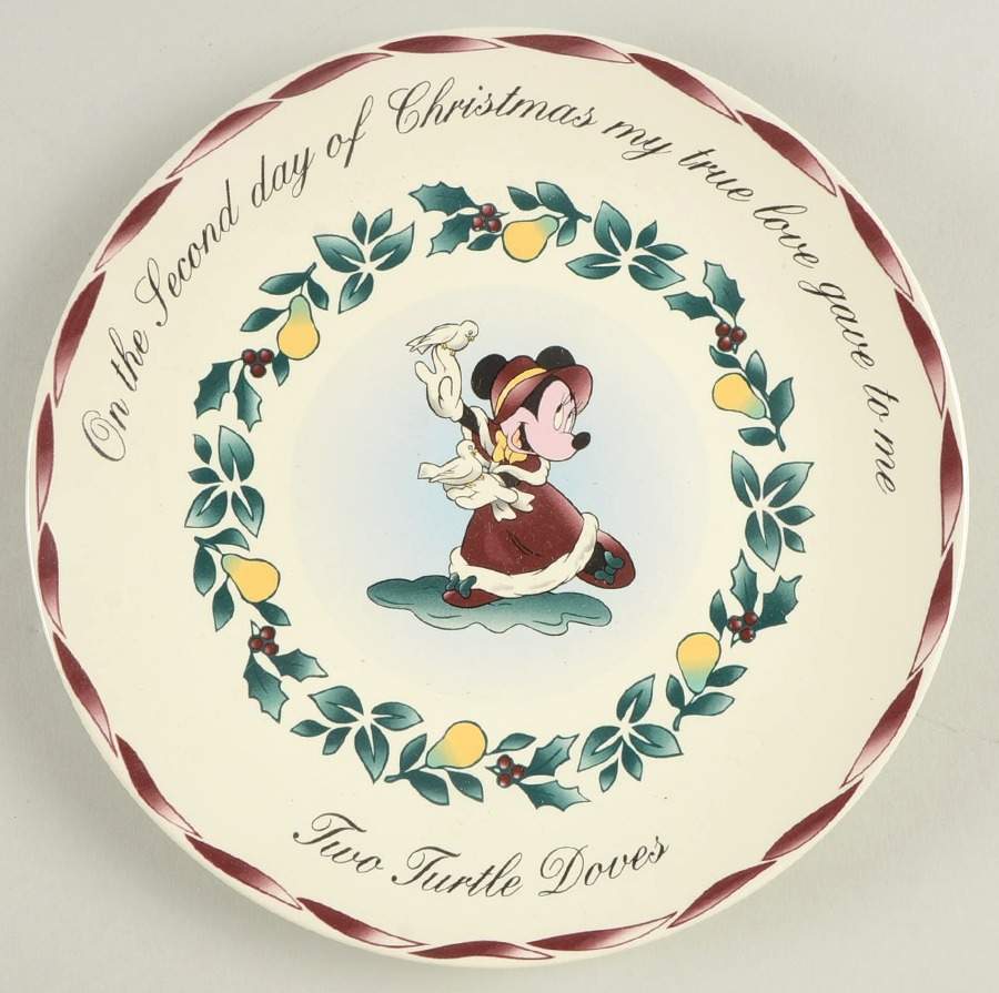 Twelve Days of Christmas Salad Plate by Disney-1