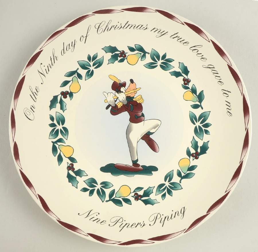 Twelve Days of Christmas Dinner Plate by Disney-1