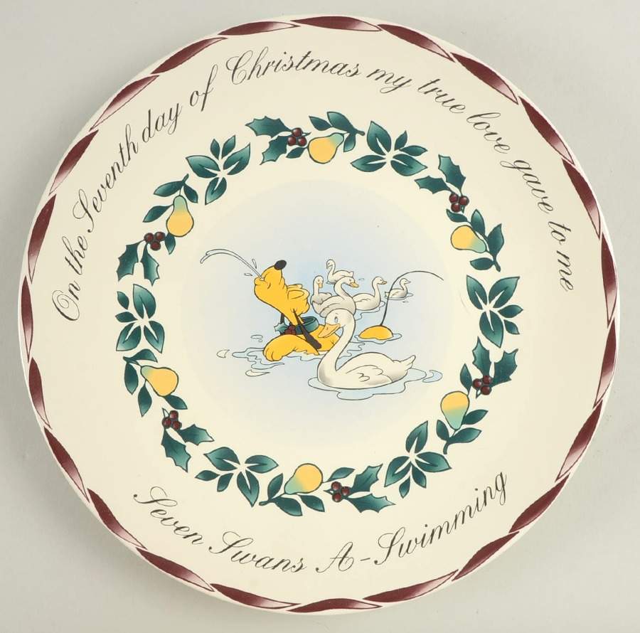 Twelve Days of Christmas Dinner Plate by Disney-1