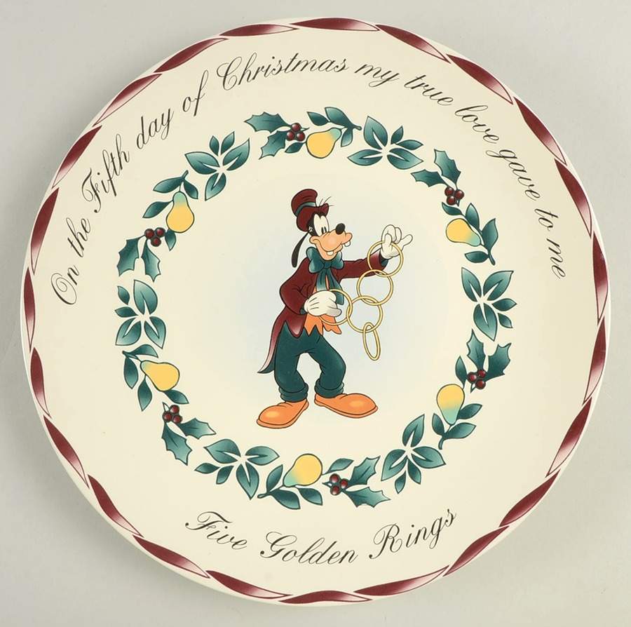 Twelve Days of Christmas Dinner Plate by Disney-1