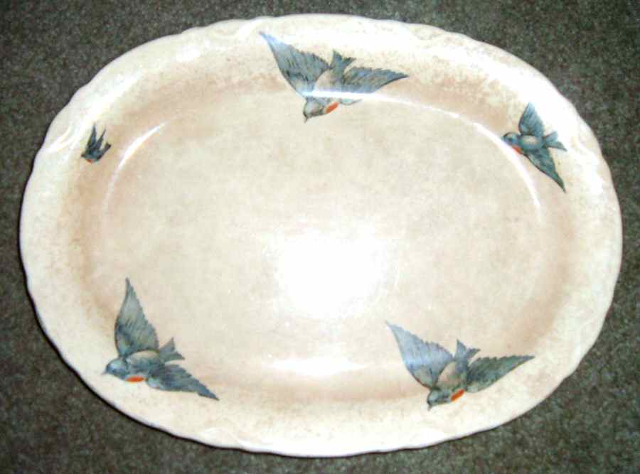 DRC37 12" Oval Serving Platter by Dresden (USA)-1