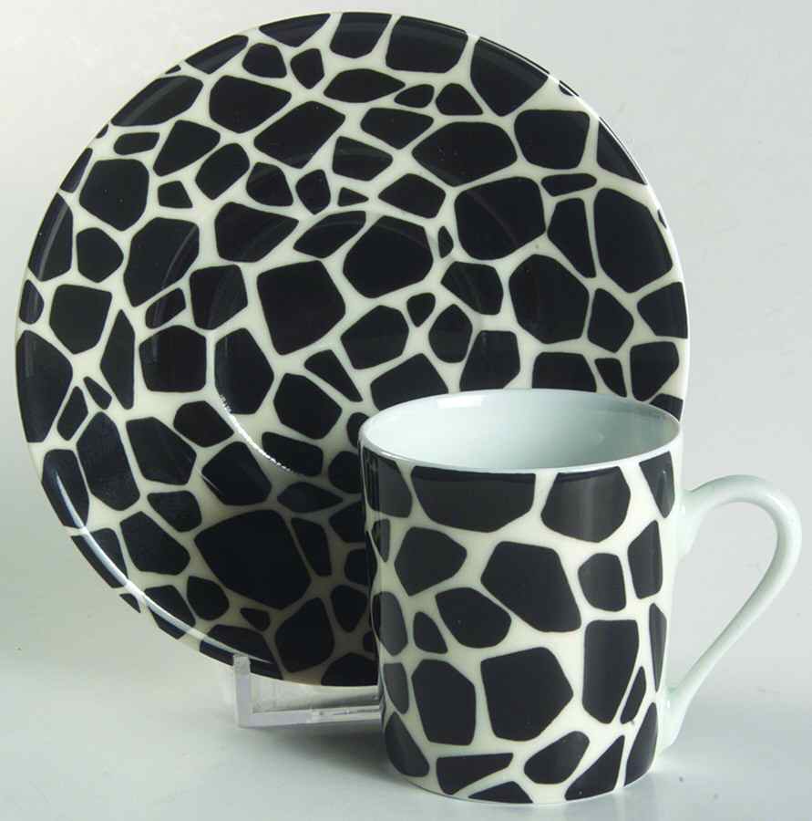 Lodge Flat Demitasse Cup & Saucer Set by Philippe Deshoulieres-1