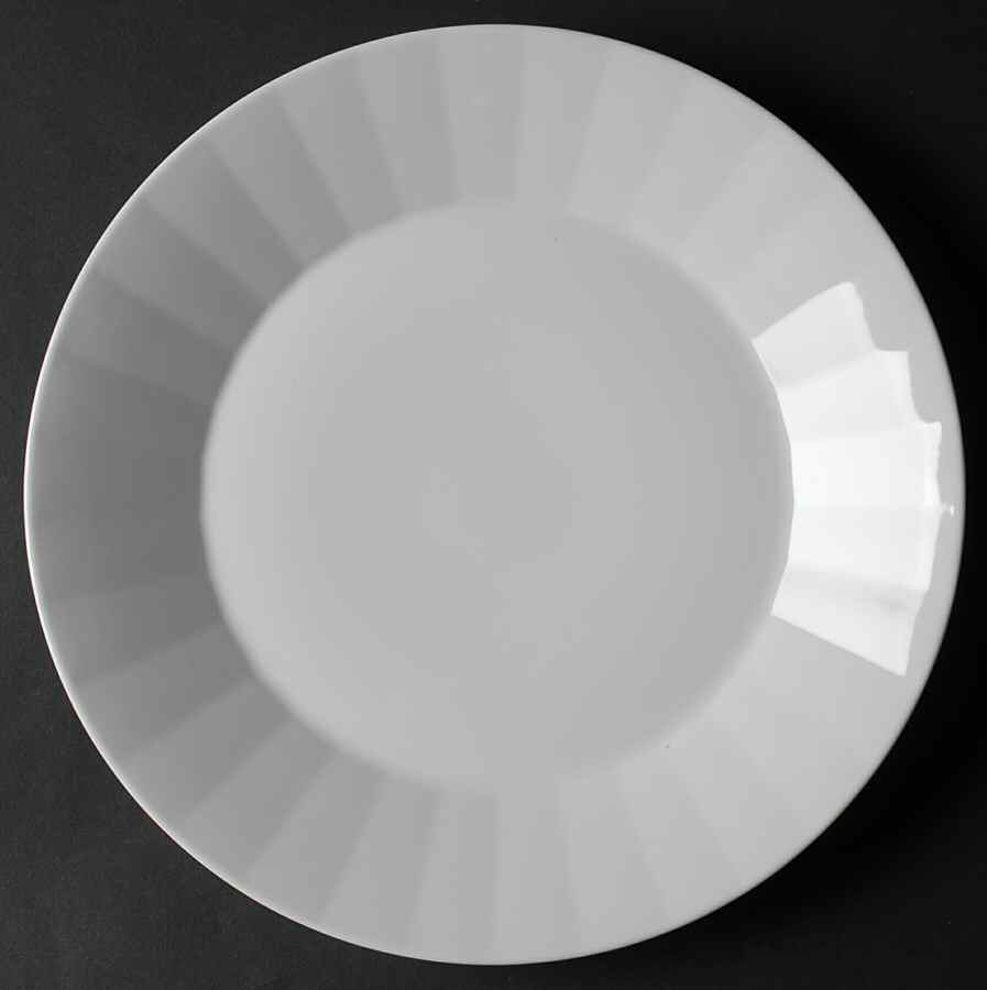 Metria White Dinner Plate by Dansk-1