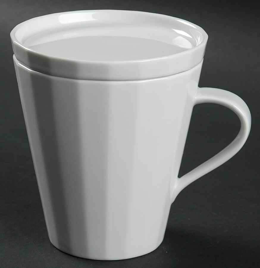 Metria White Mug & Lid by Dansk-1